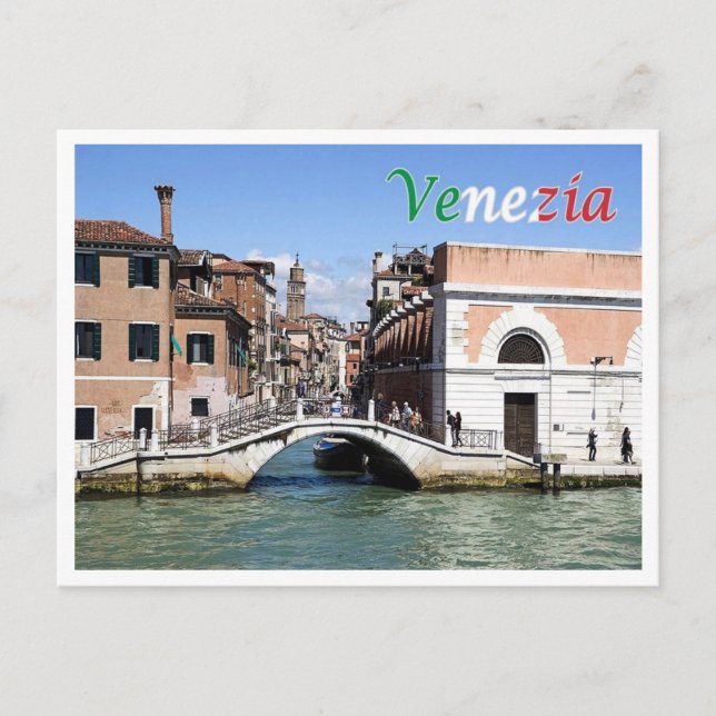 Italien - Venedig - Ca'Balà Bridge - Vykort (Framsida)