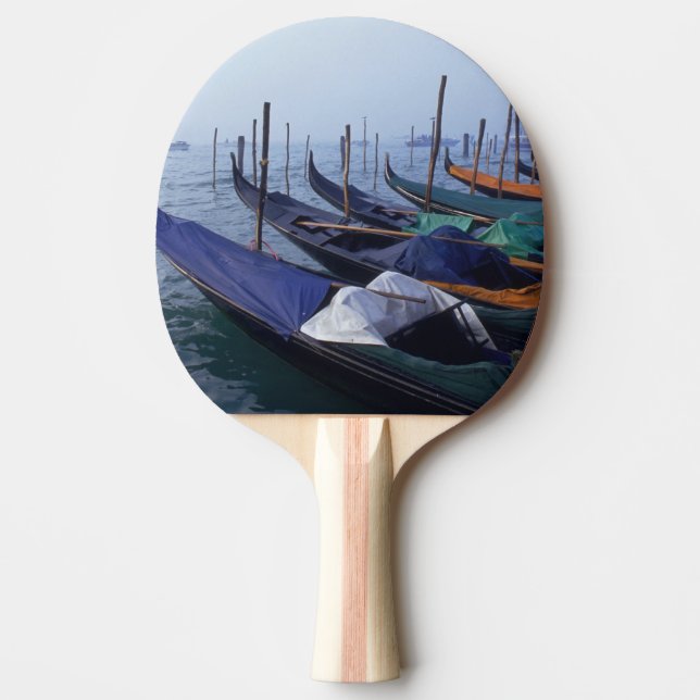 Italien, Venedig. Gondolas. Pingisracket (Framsidan)