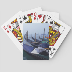 Italien, Venedig. Gondoler. Spel Kort