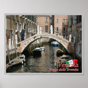 Italien - Venedig - Hermits-bron - Poster