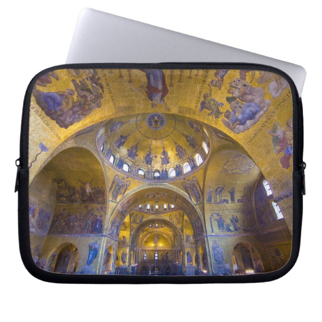 Italien, Venedig. Insida av St. Marks Cathedral. Laptop Sleeve (Framsidan)