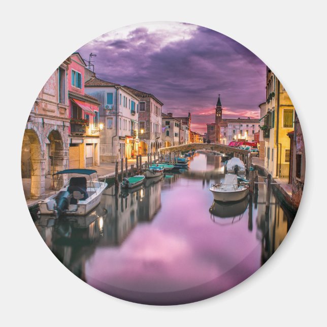 Italien Venedig-kanalen Magnet (Framsidan)