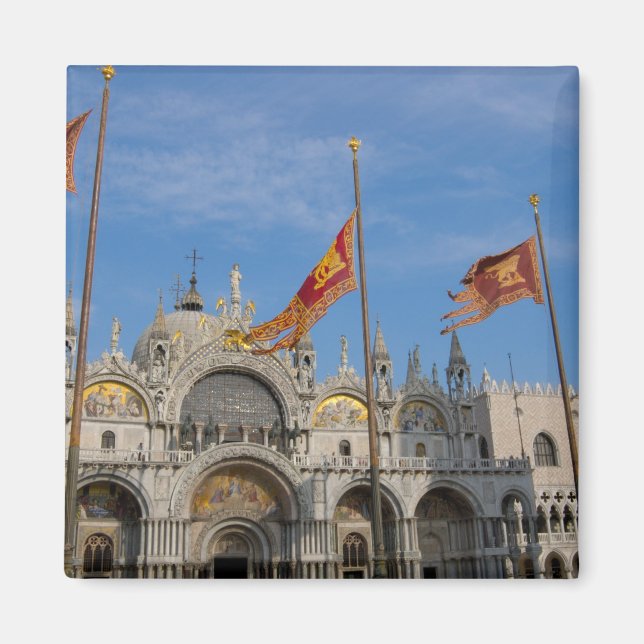 Italien, Venedig, Markuskyrkan i S:t Markus Magnet (Framsidan)