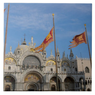 Italien, Venedig, Markuskyrkan i St. Mark's Kakelplatta