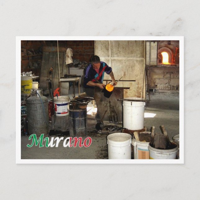 Italien - Venedig - Murano Ugace - Vykort (Framsida)