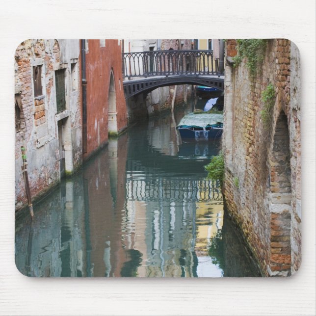 Italien, Venedig, Reflektioner och Liten Bro av Musmatta (Framsidan)