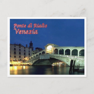 Italien - Venedig - Rialto Bridge by Nnight - Vykort