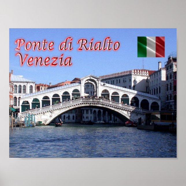 Italien - Venedig - Rialto Bridge - Poster (Framsidan)