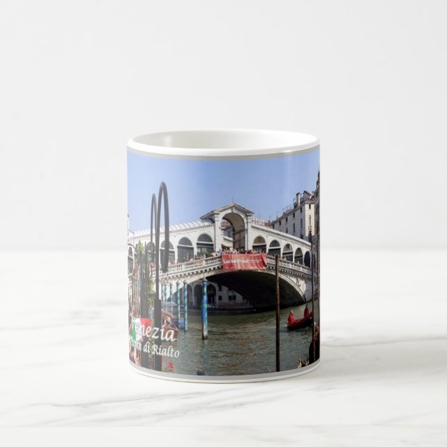 Italien - Venedig - Rialto Palace Bridge - Kaffemugg (Center)