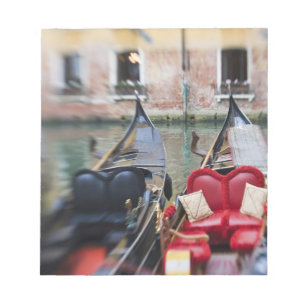 Italien, Venedig, Selektiv Fokus på Gondol i 2 Anteckningsblock