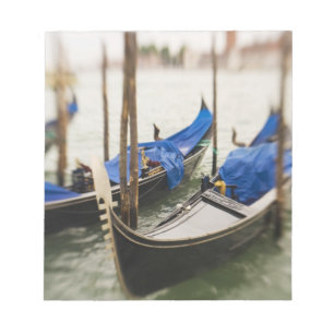 Italien, Venedig, Selektiv Fokus på Gondol i Anteckningsblock