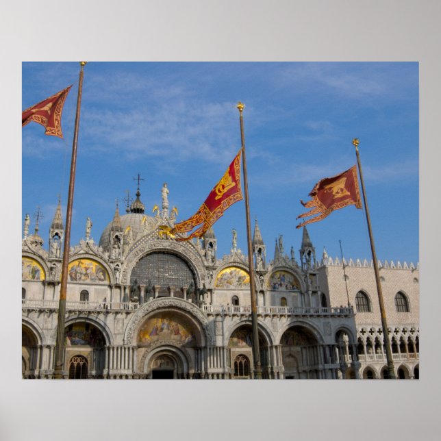 Italien, Venedig, St. Mark's Basilica in St. Mark' Poster (Framsidan)