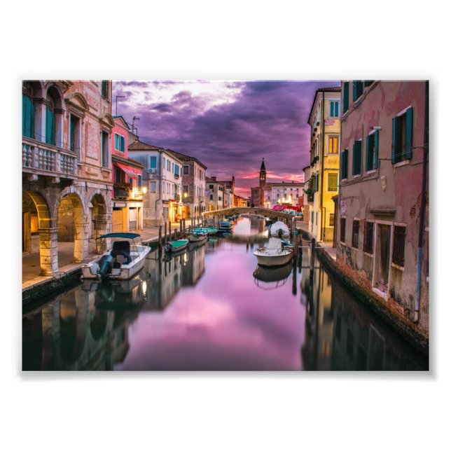Italien Venedigkanal Fototryck (Framsidan)