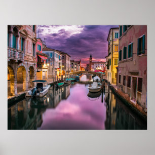 Italien - Venedigkanalen Poster