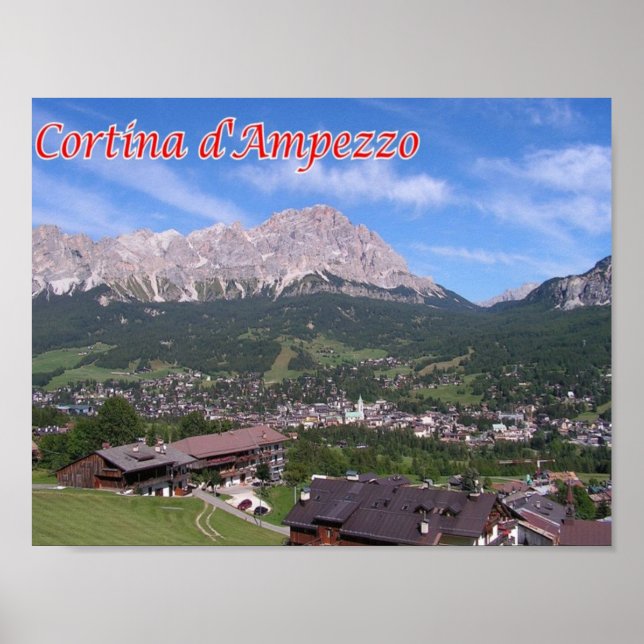 Italien - Venetien - Cortina D Ampezzo - Poster (Framsidan)