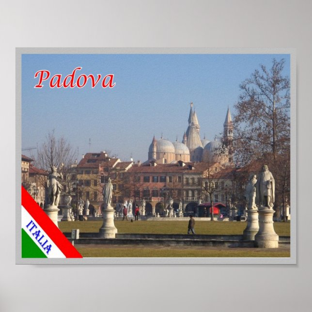 Italien - Venetien - Padova - Statues - Poster (Framsidan)