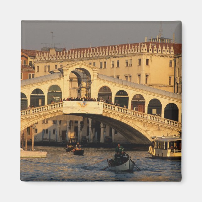 Italien, Venetien, Venedig, Canal Grande och Rialt Magnet (Framsidan)
