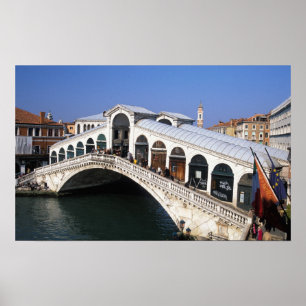 Italien, Venetien, Venedig, Rialto-bron Poster