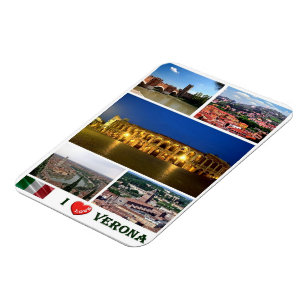 Italien - Venetien - Verona - I Kärlek - Magnet