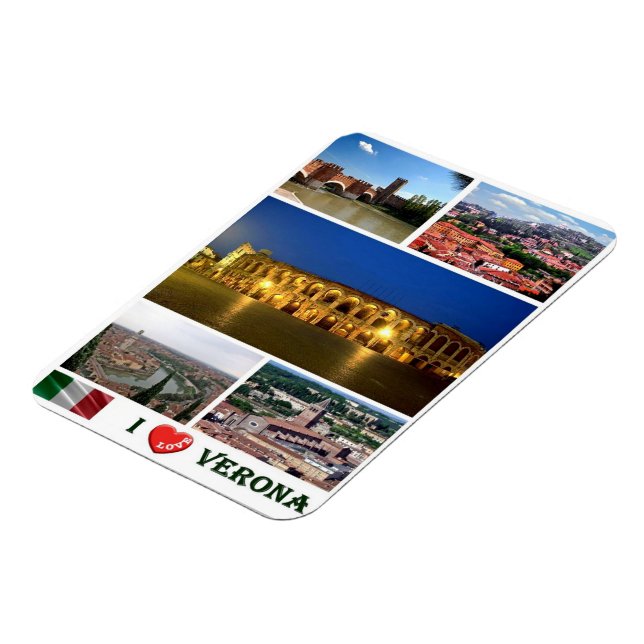 Italien - Venetien - Verona - I Kärlek - Magnet (Vänstra Sidan)