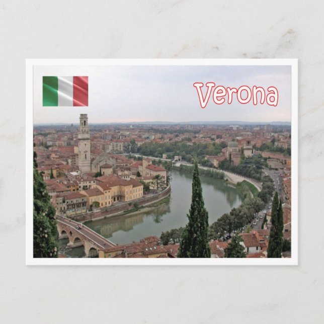 Italien - Venetien - Verona - Vykort (Framsida)