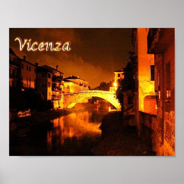 Italien - Veneto - Vicenza - Bridge San Michele - Poster (Framsidan)