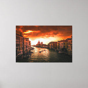Italien Venice Grand Canal Kanvastryck