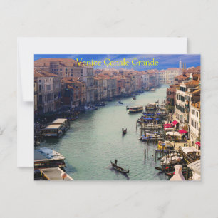 Italien Venice - Grande Canale Vykort