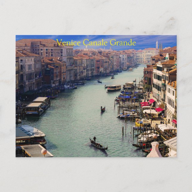 Italien Venice - Grande Canale Vykort (Framsida)