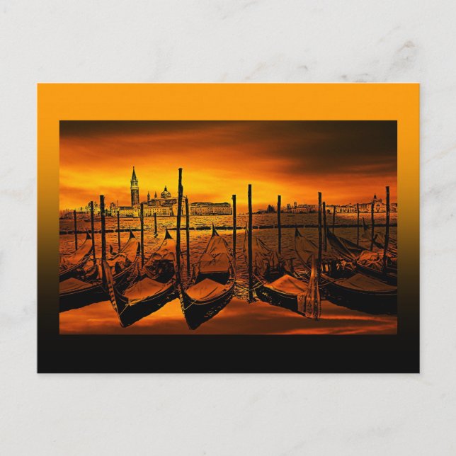 Italien venice vykort (Framsida)