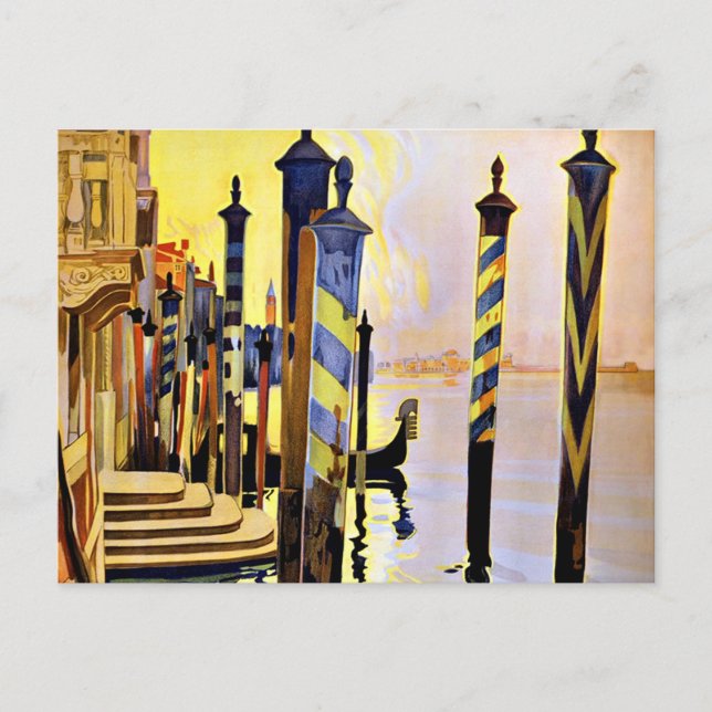Italien Venise et le Lido Venice Vykort (Framsida)