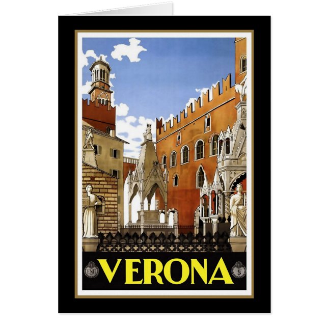 Italien Verona Hälsningskort (Framsidan)