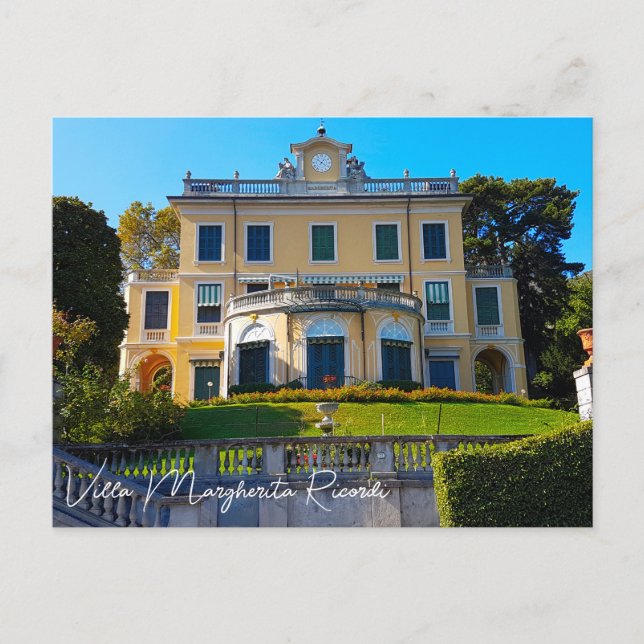 Italien Villa Margherita Ricordi Grianti Sjö Como Vykort (Framsida)