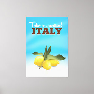 Italien vintage resemotiv canvastryck