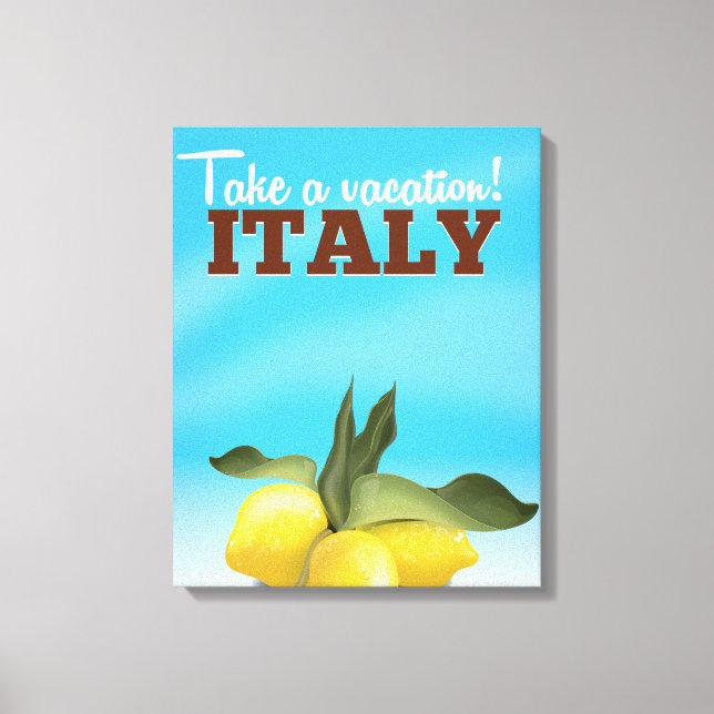 Italien vintage resemotiv canvastryck (Framsida)