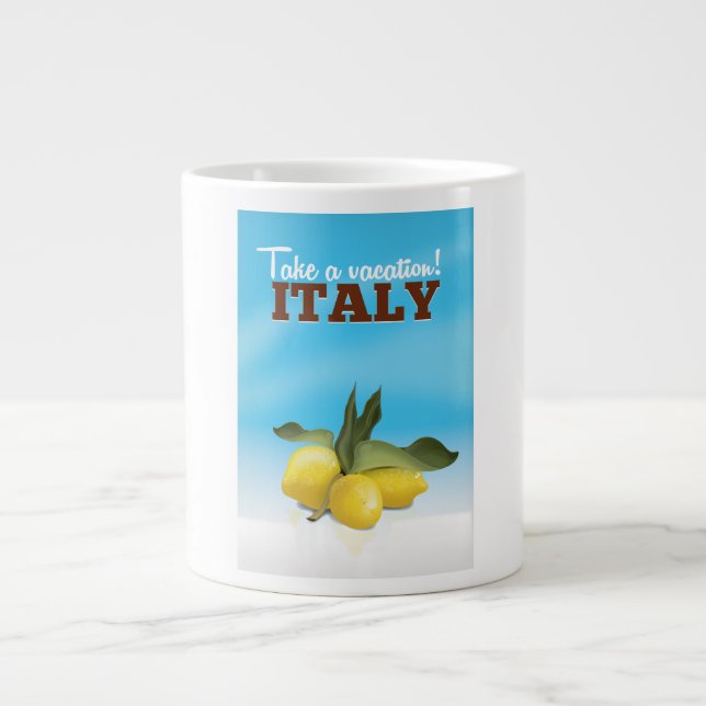 Italien vintage resemotiv jumbo mugg (Framsidan)
