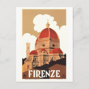 Italien vintage resor, Florens - Vykort