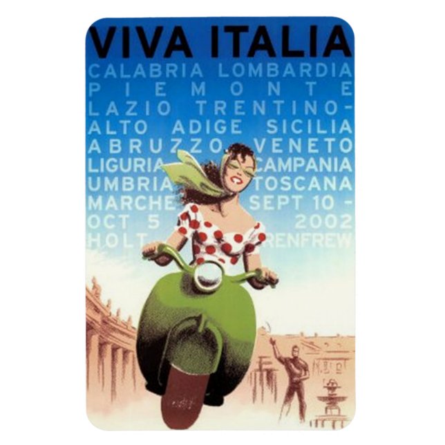 ITALIEN VINTAGE RESOR - MAGNET (Vertikal)