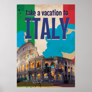 Italien Vintage resor poster