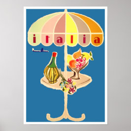 Italien vintage resor poster