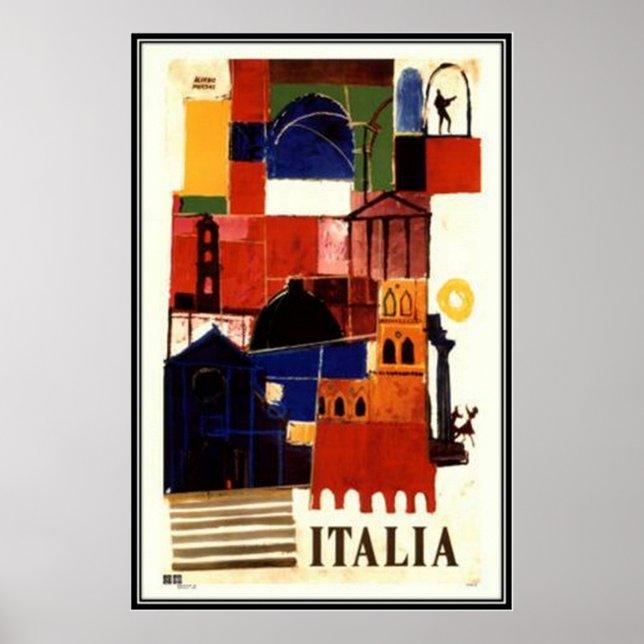 ITALIEN VINTAGE RESOR - POSTER (Framsidan)