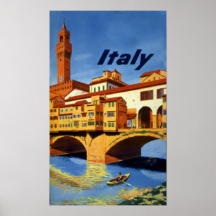 Italien, vintage resor poster