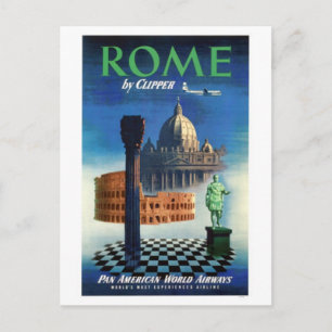 Italien vintage resor, Rom - Vykort