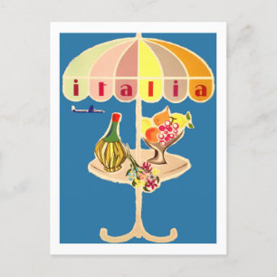 Italien vintage resor vykort