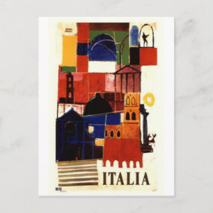 Italien vintage resor - vykort