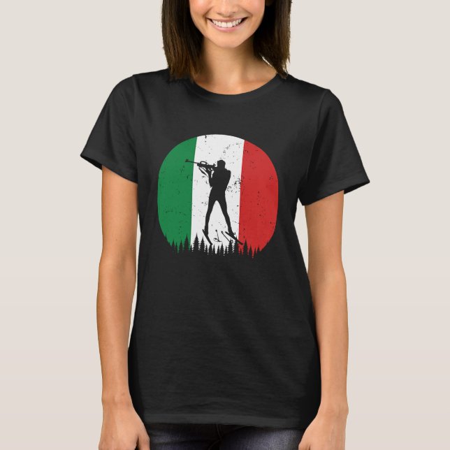 Italien Vm Winter Sport Land IT Ital T Shirt (Framsida)
