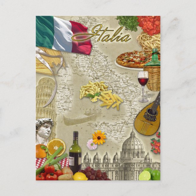 Italien Vykort (Framsida)