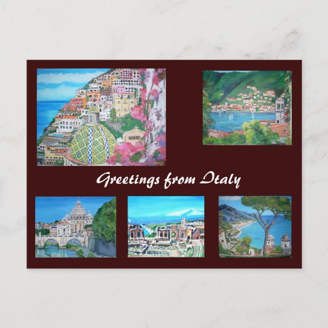 Italien - vykort (Framsida)