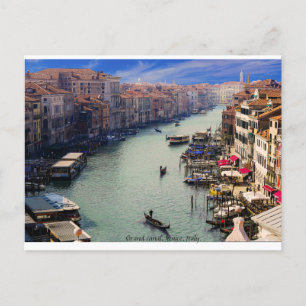 Italien vykort, Grand Canal, Venedig. Vykort
