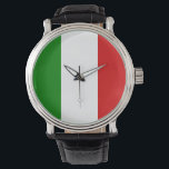 Italien Watch - Italiens Flagga Armbandsur<br><div class="desc">Italien Watch - Flagga av Italien är gjord av grönt,  vitt och rött linjer. Det är en underbar gåva till dem som har kärlek Italien eller ett italienskt arv. Den här designen finns också på många andra produkter som du kan välja mellan.</div>